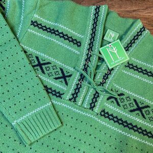 Neve by CK Bradley Fair Isle Sweater 100% Wool Ski Women’s Size Medium MSRP $425